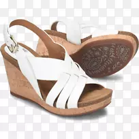 sofft鞋公司，公司凉鞋滑鞋-舒适的妇女步行鞋平台楔