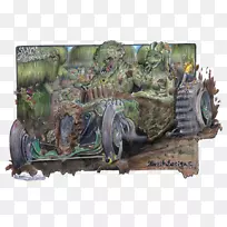 金属车辆-沼泽生物