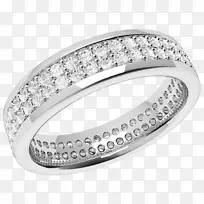 永恒戒指钻石结婚戒指辉煌-完整永恒钻石戒指