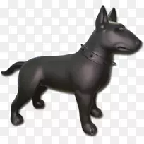 小型公牛猎犬法国斗牛犬品种-公牛雕像
