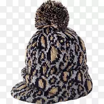 豹纹针织帽服装.纽约多普勒天气图