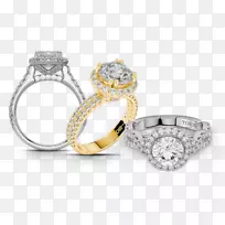 订婚戒指钻石珠宝白金-最独特的订婚戒指