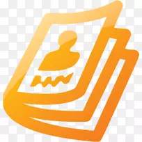 计算机图标在线杂志恐慌运行可移植网络图形-橙色网站图标