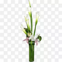 花卉设计切花花瓶花束圆柱形花瓶中心