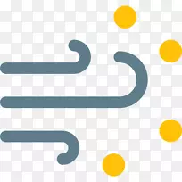 剪贴画图形沙尘暴插图-完美的天气风暴