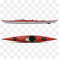 海上皮艇产品设计-水上红鲈鱼船