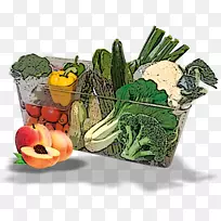 叶菜、蔬菜、水果、素食-适当清洗水果