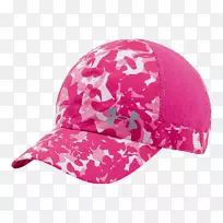 棒球帽，盔甲下，可调带帽.cba-红帽，粉红，盔甲下，女网球鞋