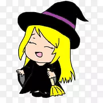 剪贴画插画帽子人类行为卡通-kawaii万圣节