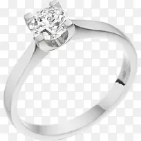 订婚戒指珠宝钻石结婚戒指-女士金环