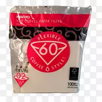 Hario V60纸过滤器Hario V 60塑料咖啡滴头滤纸.社区咖啡过滤器