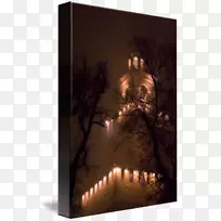 夜景摄影艾菲尔铁塔灯光-詹姆斯城堡艺术