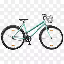 城市自行车单速自行车架比安吉固定式自行车