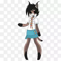 人类插图传奇生物头饰卡通-伊比利亚山猫
