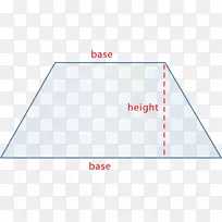 三角点牌字体-梯形公式的高度
