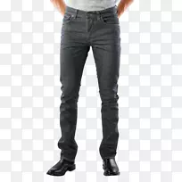 t恤牛仔裤牛仔紧身裤灰色牛仔裤斜纹牛仔布