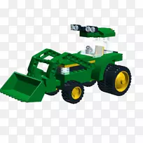 乐高拖拉机产品设计玩具块-乐高拖拉机