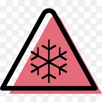 雪花图形剪贴画电脑图标插图-最后冻结警告