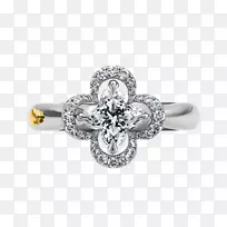 耳环钻石珠宝婚礼-最独特的订婚戒指