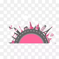 平面设计速递联邦快递货物递送.国际包裹