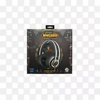 魔兽世界：德拉诺魔兽争霸军阀三：冰冻的王位钢系列西伯利亚精英耳机-带麦克风的游戏耳机