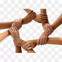 培育联系年度青年研讨会“牵着我的手，我们可以”组织手腕团结握手