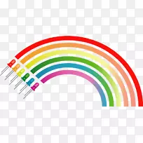 剪贴画彩虹图形图片png图片彩虹发光