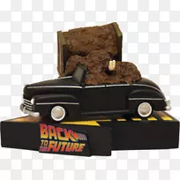 Biff Tannen回到未来的粪车事故中，溢价运动塑像厂娱乐回到未来的德洛伦时光机-卡车撞车事故