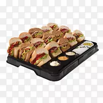 地铁拼盘三明治餐厅餐饮-安全肉托盘