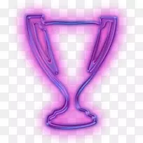 产品设计紫色字体-MLB奖杯背景