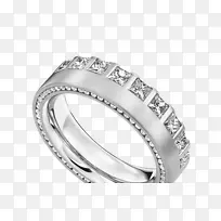结婚戒指钻石永恒戒指亮樱桃红金戒指