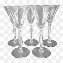 酒杯马提尼香槟杯高球玻璃古董水晶开胃杯