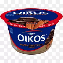 希腊酸奶希腊料理酸奶Oikos希腊香草脱脂酸奶Oikos希腊脱脂酸奶-电池灯酒瓶