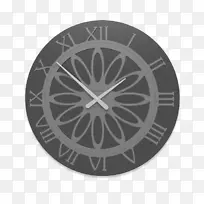 CALEADesign SNC di L.卡莱拉&c。钟表，角状，黑色，v.大型装饰性壁挂钟
