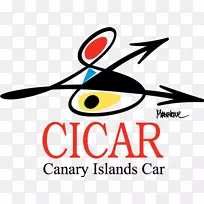 Cicar(拉斯帕尔马斯-加那利)标志剪贴画-黑色金丝雀标志