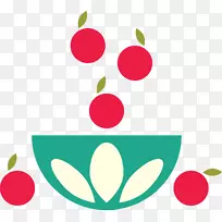碗土豆煎饼夹艺术苹果水果-苹果薄煎饼