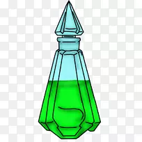 玻璃瓶剪贴画产品设计系列-龙药瓶