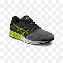 Asics fuzex跑步鞋运动鞋妇女用橙色黑色网球鞋