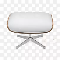 椅子塑料产品设计扶手-白色皮革脚凳