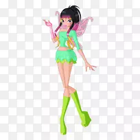 罗克西·艾莎童话艺术插图-绿松石仙女之灯