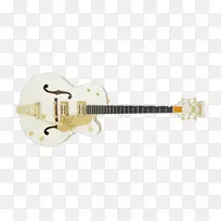 Gretsch白色猎鹰电吉他拱顶吉他gretsch g 6136 t电致-牧师霍顿热标志