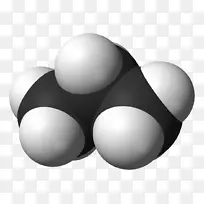 丙烷气体甲烷丁烷分子-氧原子模型工程