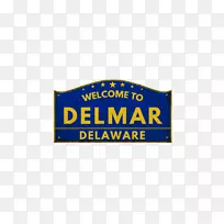 Delmar activ虫害控制解决方案标识商标-铁路轨道南部城镇