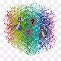 插图图形桌面壁纸紫色字体疯狂眼妆