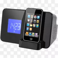 ipod/iphone闹钟对接站iphone 6s无线电广播用1461收音机闹钟ipod扬声器