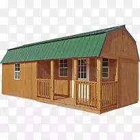 房屋计划建造原木木屋棚屋环绕门廊房屋计划