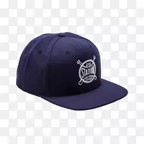棒球帽紫色产品-棒球帽背面视图