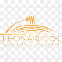 莱昂纳多的里奥纳多披萨店标志餐厅意大利料理-烘干柠檬片