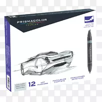 Prismacolor 3721高级双端艺术标记，精细和凿制的ti Prismacolor顶级艺术标记集Prismacolor首要艺术标记156色集标记笔-Prismacolor标记