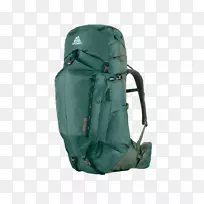 背包旅行格雷戈里山产品，有限责任公司格里高利粗壮65个徒步旅行-森林绿色背包